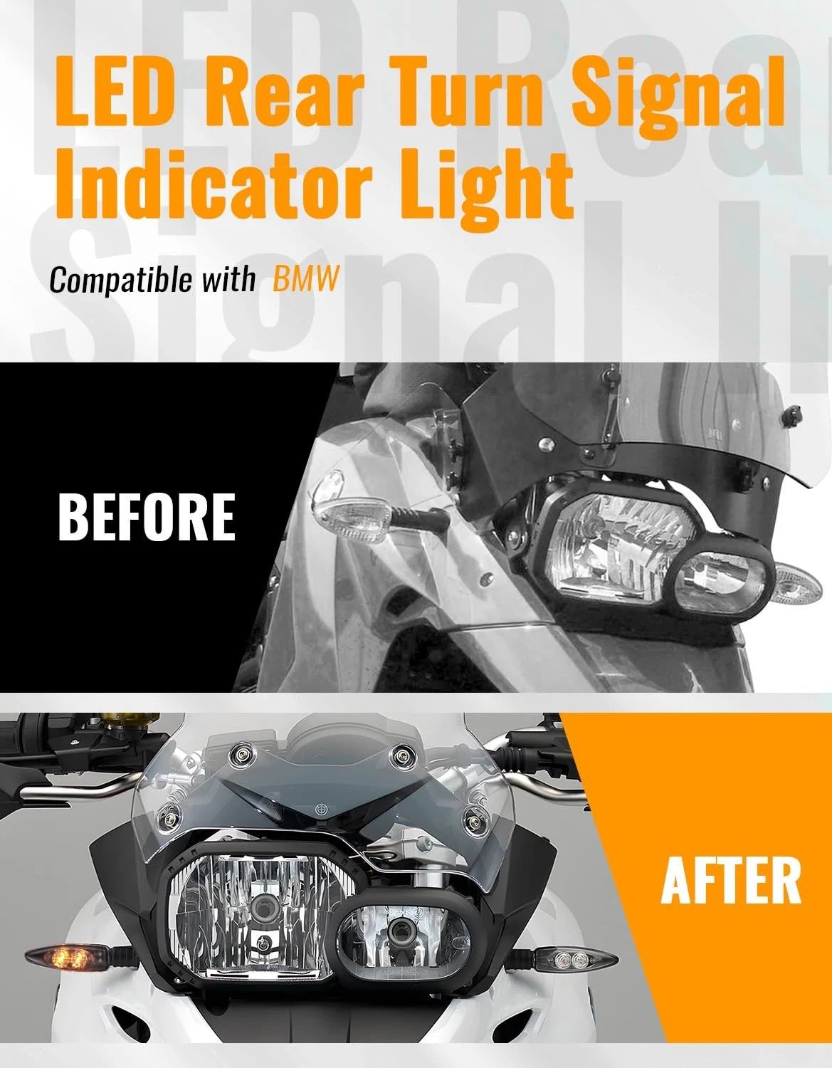 Front Turn Signal Light Indicator for BMW R1200GS LC (2013–Present)