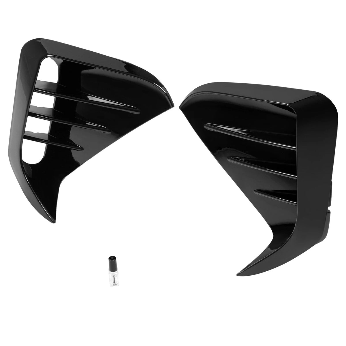 2-Piece Gloss Black Front Bumper Vent for KIA Stinger (2017–2023) CON-A000501