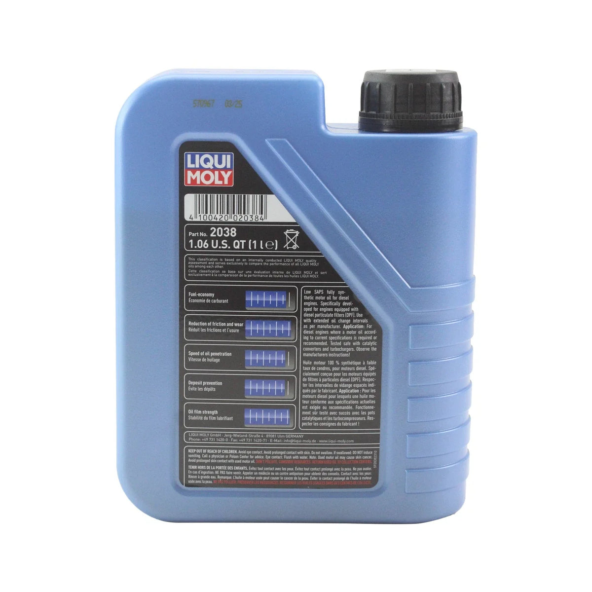Oil Change Kit for Mercedes M256 (9L Liqui Moly Longtime High Tech 5W-30)
