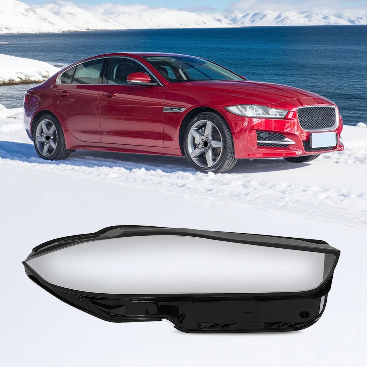 Right Headlamp Lens for Jaguar XE (2016–2019)