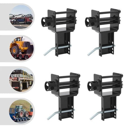 Set of 4 Heavy Duty Trailer Stake Pocket Winches 5400 LBS
