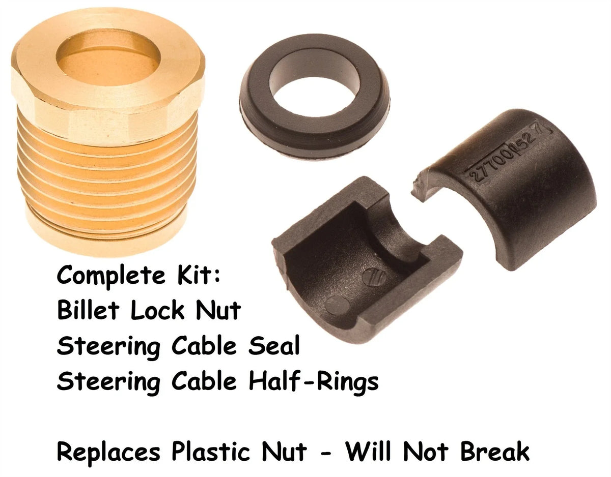 Steering Cable Billet Lock Nut Seal & Half Ring Kit for Sea Doo GTI GTS GTX GTR XP (1996–2023)