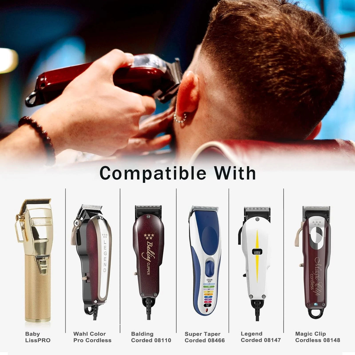 10 Pcs Clipper Guards for Wahl Professional Clippers