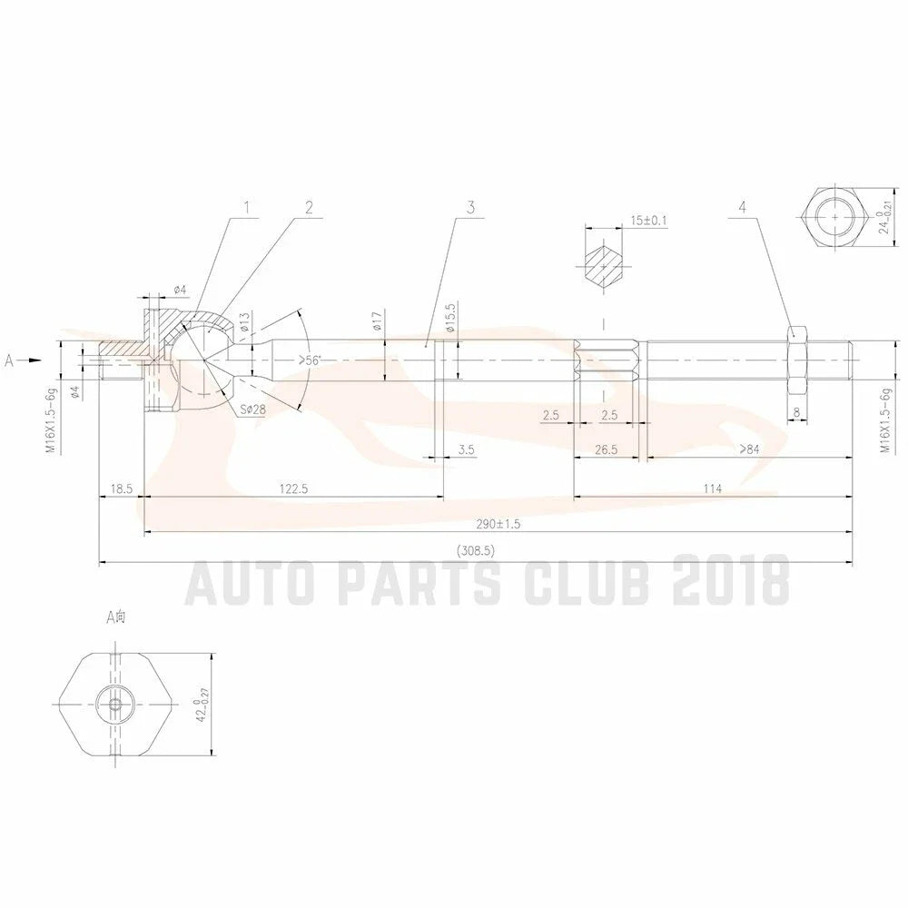 Set of 6 Tie Rods & Lower Ball Joints for Ford Expedition (2003–2004)