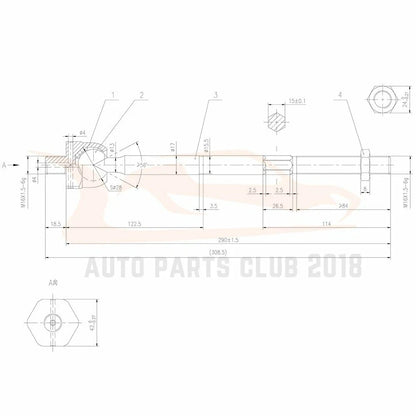 Set of 6 Tie Rods & Lower Ball Joints for Ford Expedition (2003–2004)