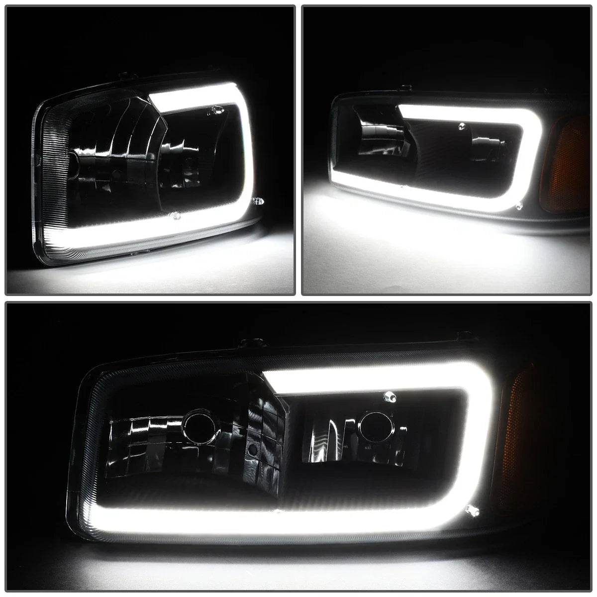 LED DRL Headlight + Turn Signal Bumper Lamp for Sierra/Yukon XL (1999–2007)