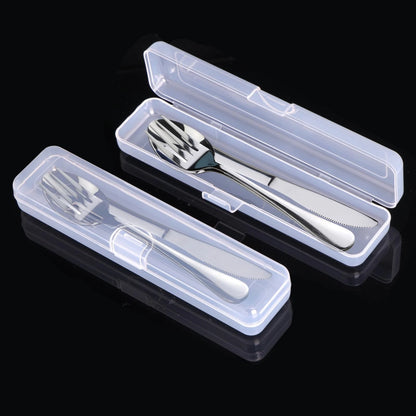 Set of 4 Stainless Steel Travel Utensils with Case, 7.90IN