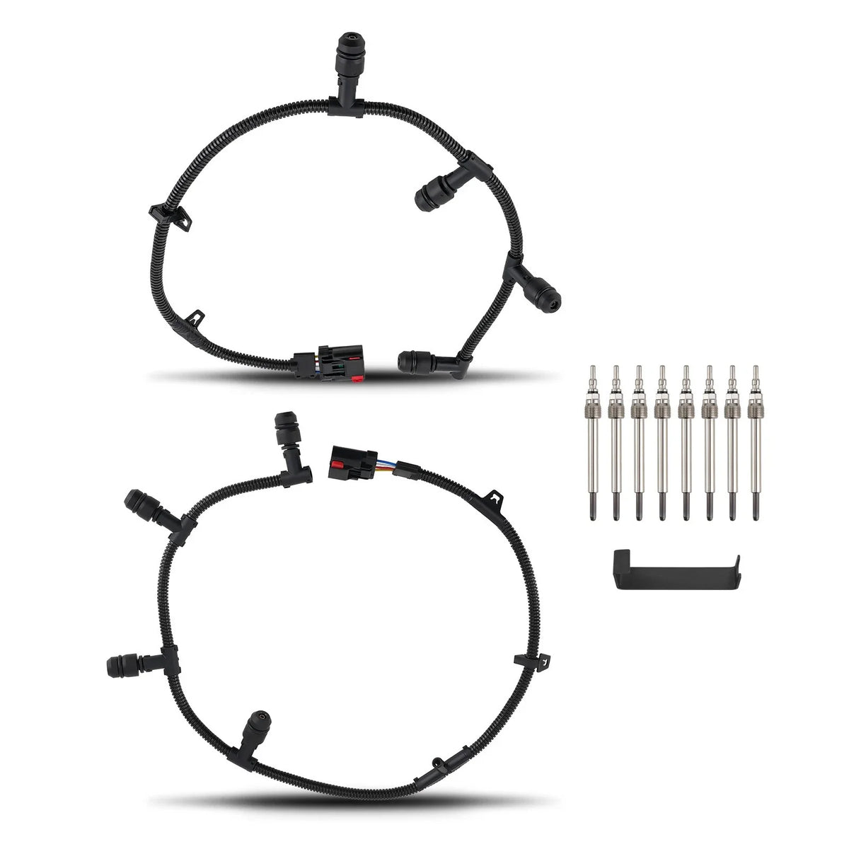 Set of 2 Glow Plug Harnesses for Ford F250 6.0L Powerstroke (2004–2010)