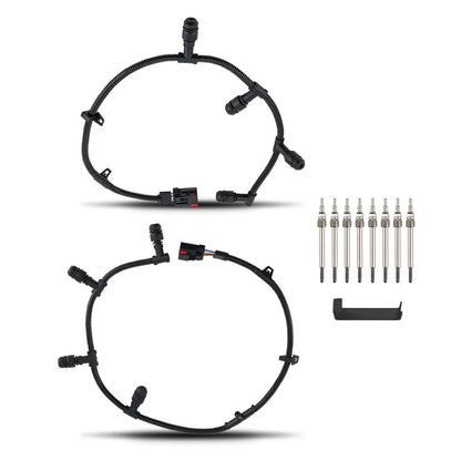 Set of 2 Glow Plug Harnesses for Ford F250 6.0L Powerstroke (2004–2010)