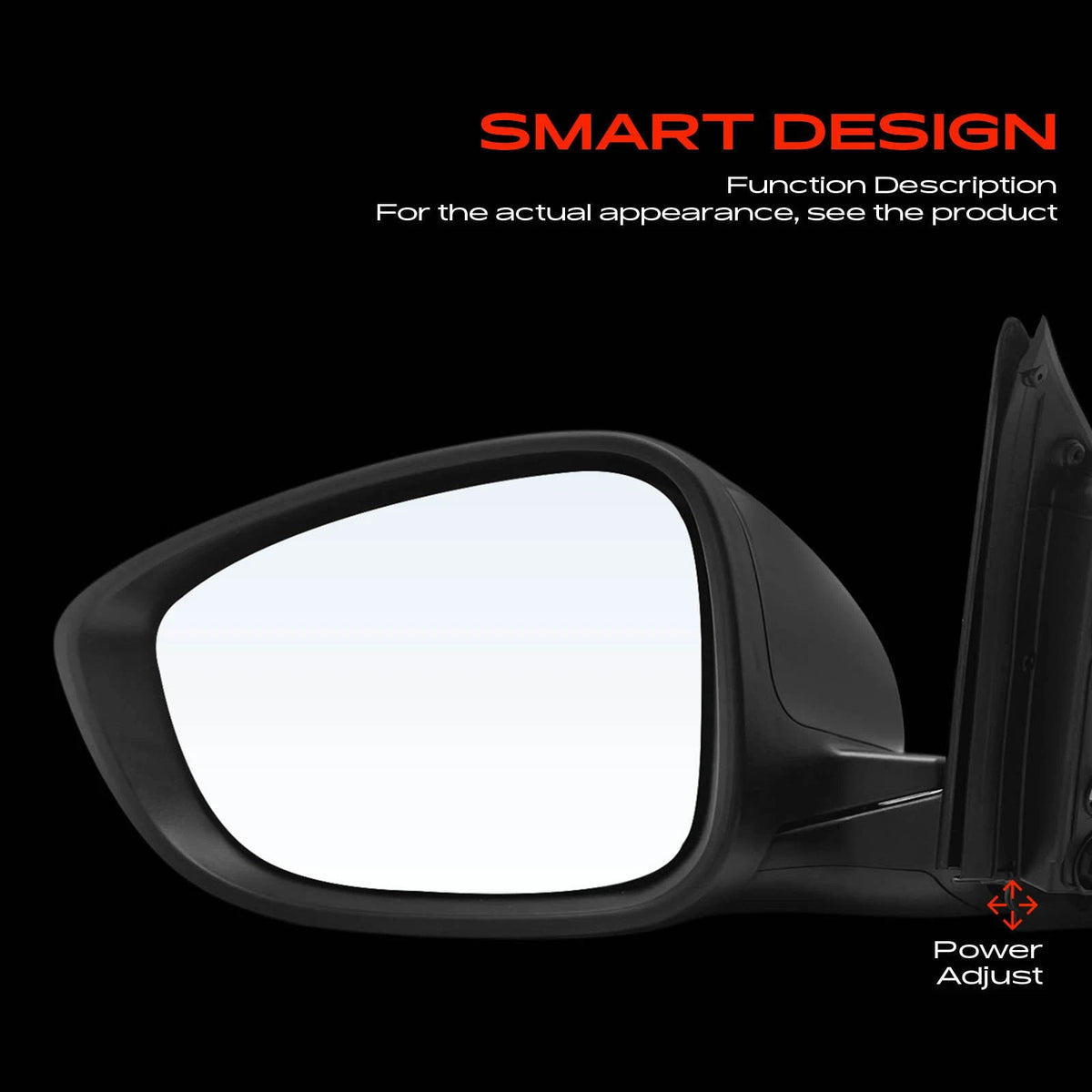 Driver Power Adjust Mirror w/ Power Fold for Honda Accord (2018–2022) 76258TVAA02, HO1320328