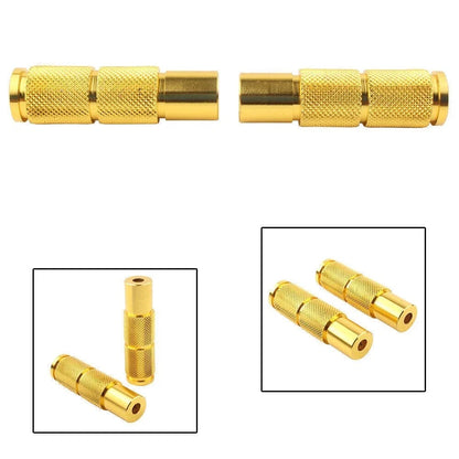 Set of 2 Rear Footpegs for Universal Motorcycle (All Years) - Yellow