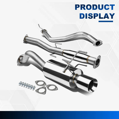 4" Rolled Muffler Tip for Honda Civic 3DR (1996–2000) Stainless Steel Catback