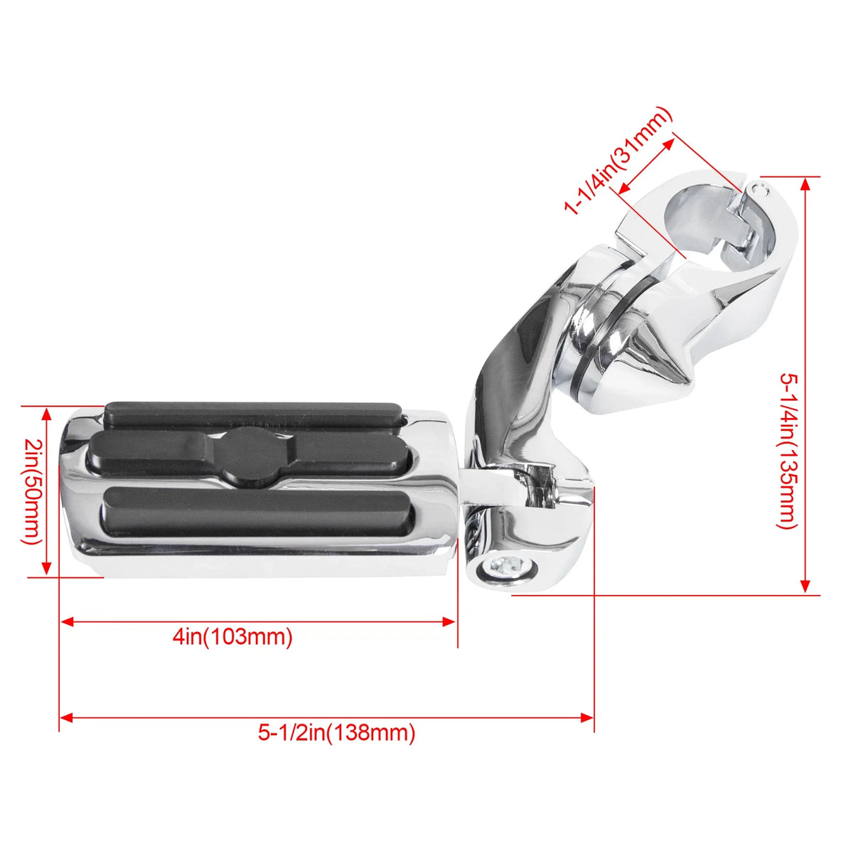 Highway Foot Pegs for Harley Touring Road King Street Glide (1-1/4" Bar)