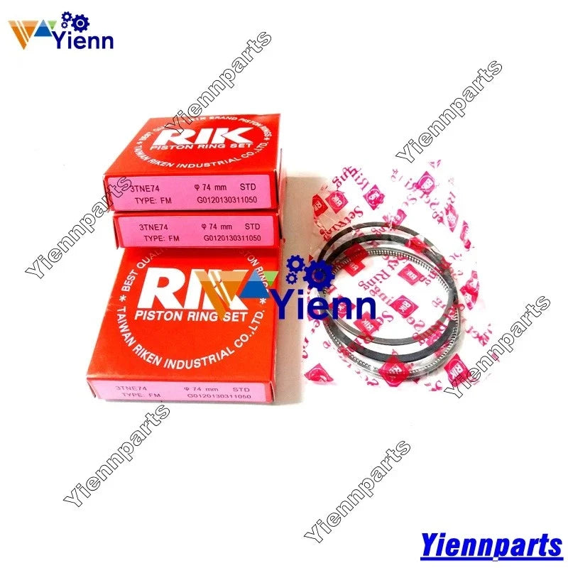 Overhaul Rebuild Kit for Yanmar 2210 4100 Tractor (3TNE74C-EJLT, 3TNE74-US)