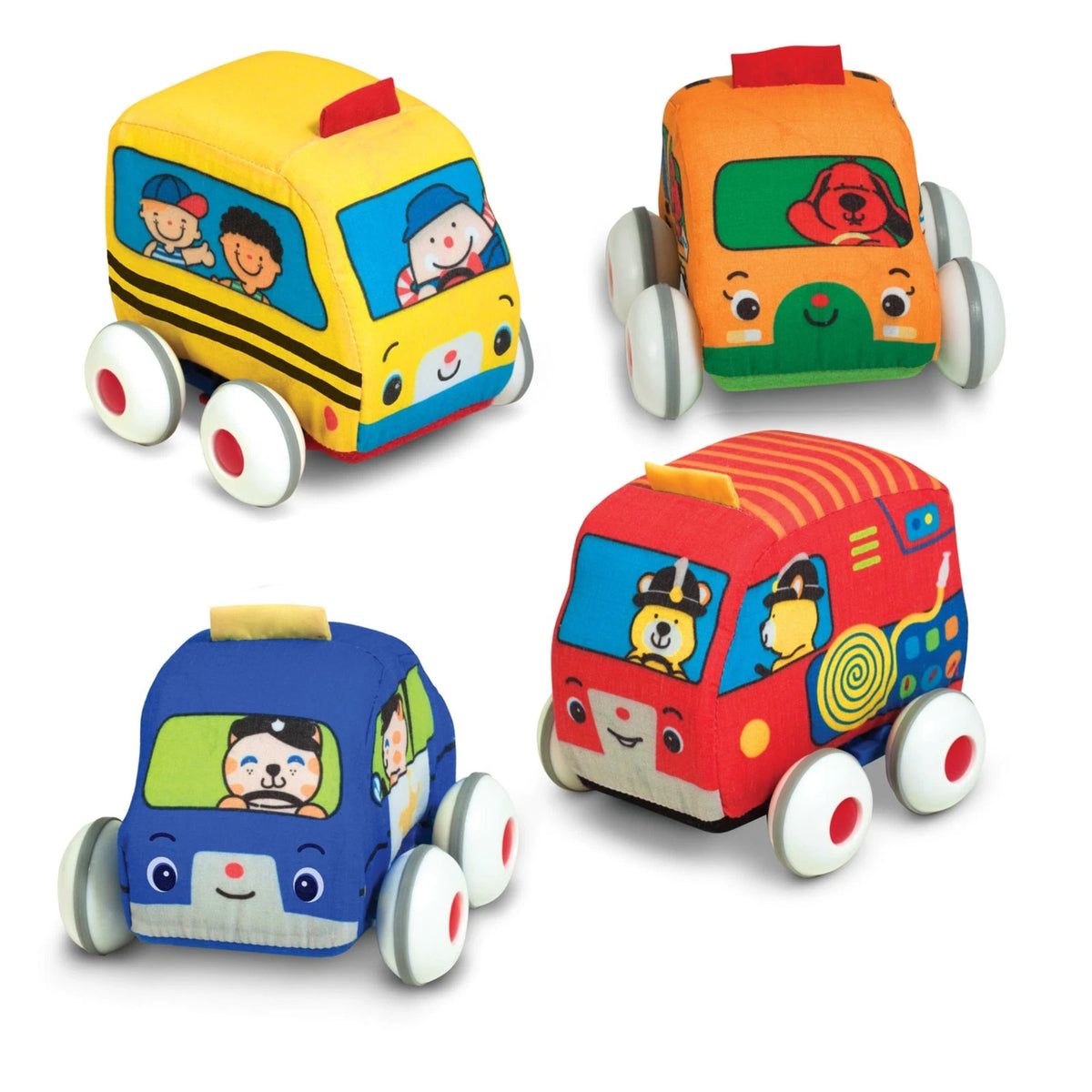 Pull-Back Town Vehicle Set for Baby (1 EA)