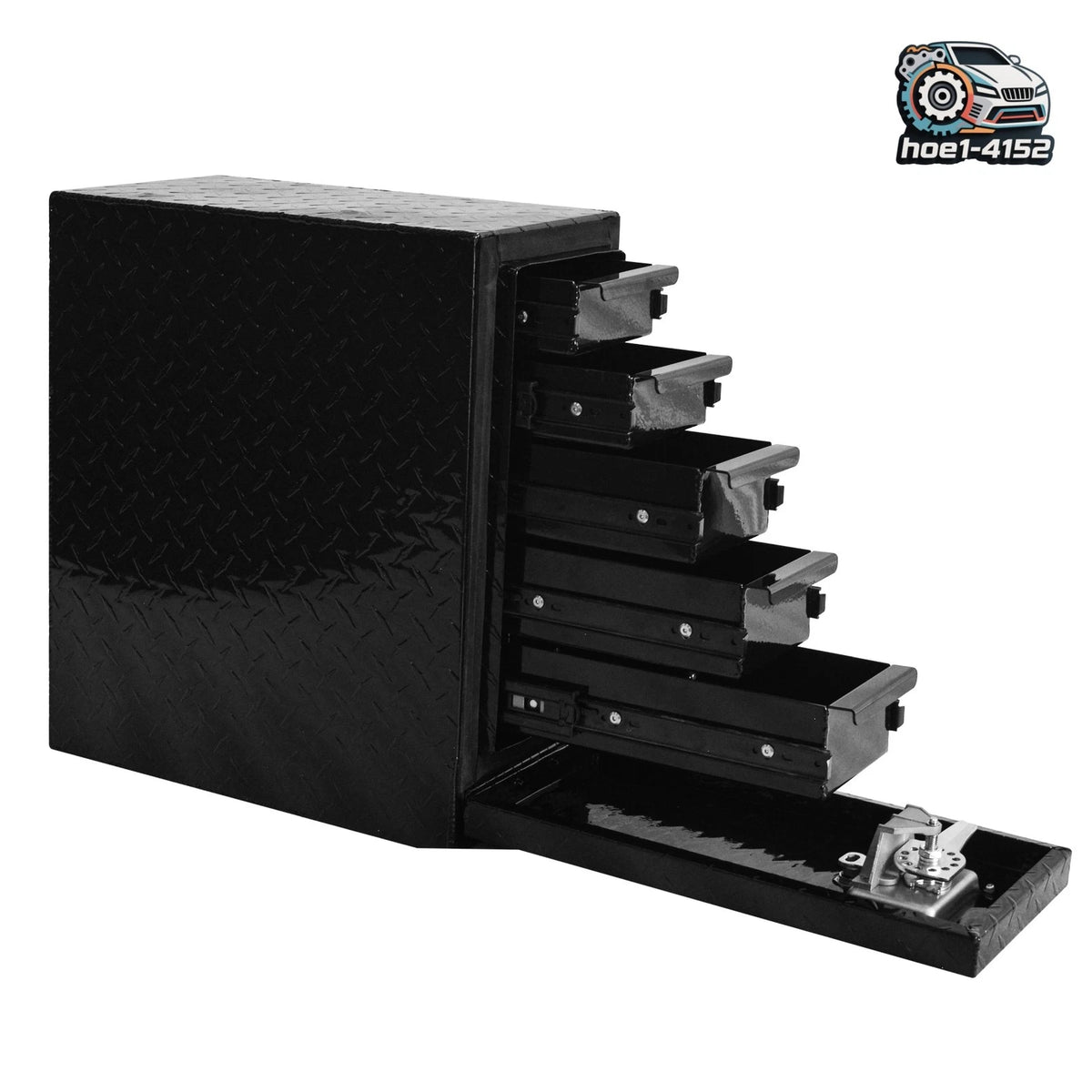 7.8X17X19" Heavy-Wall Aluminum Tool Box for Truck Bed Pickup RV