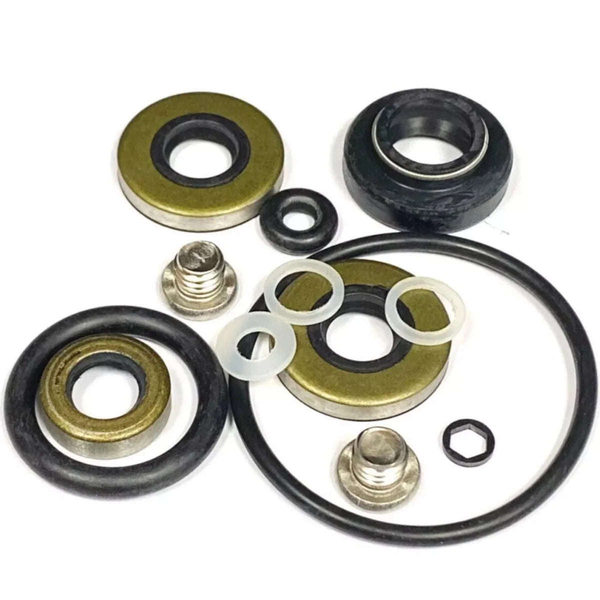 Lower Gearcase Seal Kit with Drain Screws for Johnson Evinrude 9.9 15 Hp (N/A)