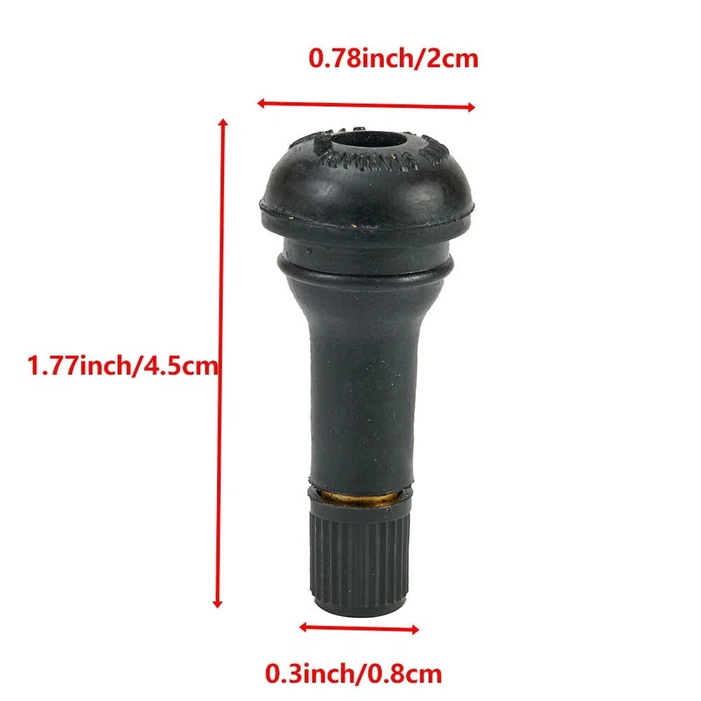Set of 10 Heavy Duty TR413 Snap In Rubber Valve Tools for Tubeless Tyres