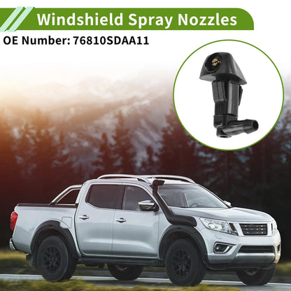 Set of 1 Windshield Washer Nozzle w/ Hose Connector for Honda (No.76810SDAA11)