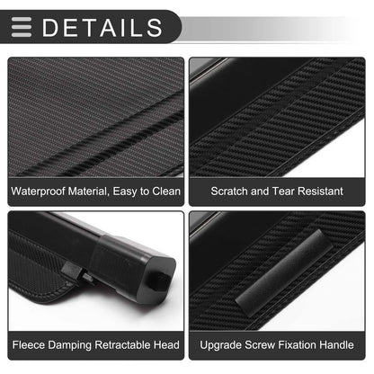 Retractable Cargo Cover for Ford Escape (2001–2012) Black Carbon Fiber