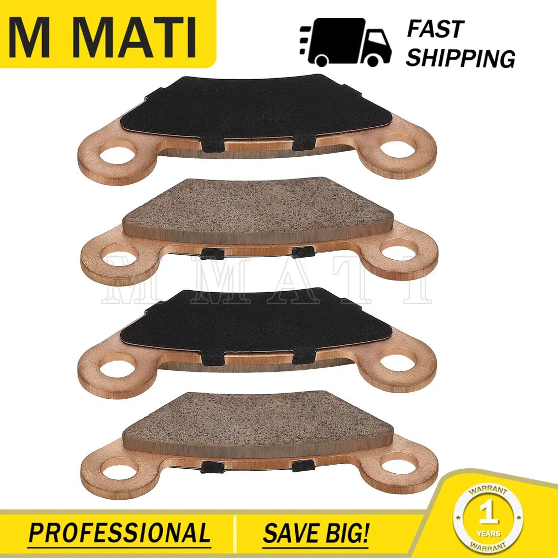 AM141182 Brake Pads Set for John Deere Gator XUV TX HPX 620i 850 (2007–2018)
