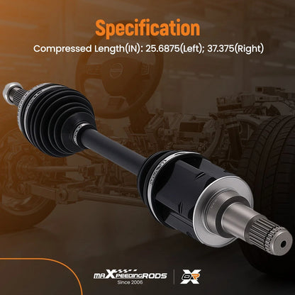 2X Front CV Axles for Toyota Camry/Sienna/Solara (1997–2003) 3.0L