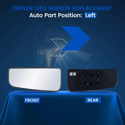 Driver Side Lower Heated Mirror Glass for Ford F350/450/550 Super Duty (2020–2022)