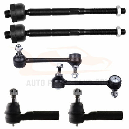 Set of 6 Front Suspension Tie Rods Sway Bars for GMC Canyon (2004–2005)