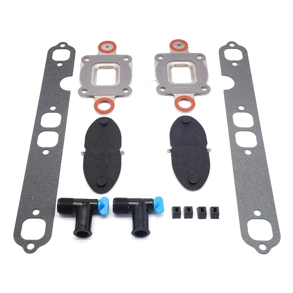 Exhaust Manifold Kit with Gasket 32-44348, 33395 for Mercruiser GM V8