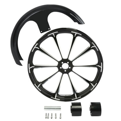 26" Wheel Rim Dual Disc Hub & Front Fender for Harley Touring (2008–2025)