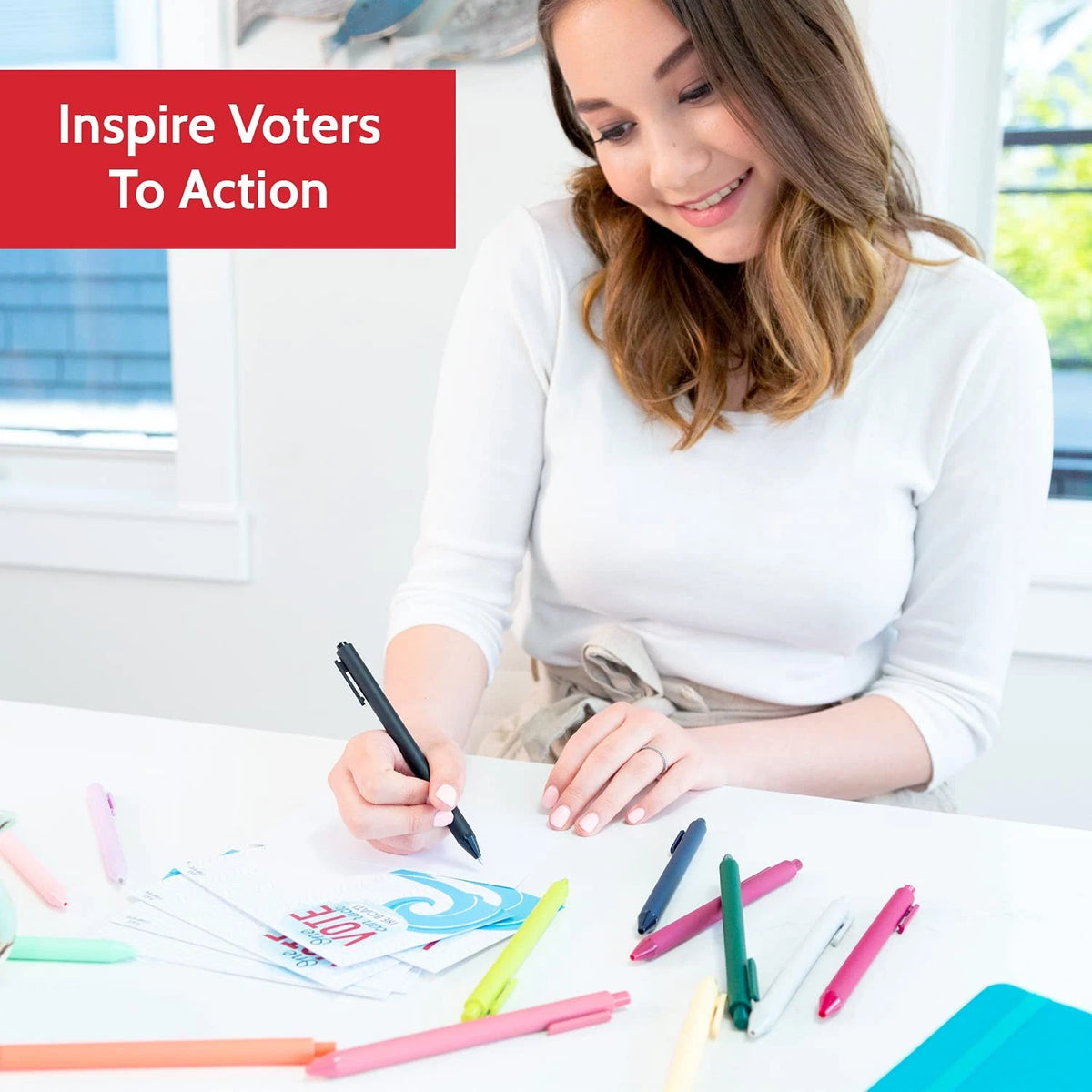 Bulk Voter Postcards 4x6” for Elections (100 Count) - One Vote Can
