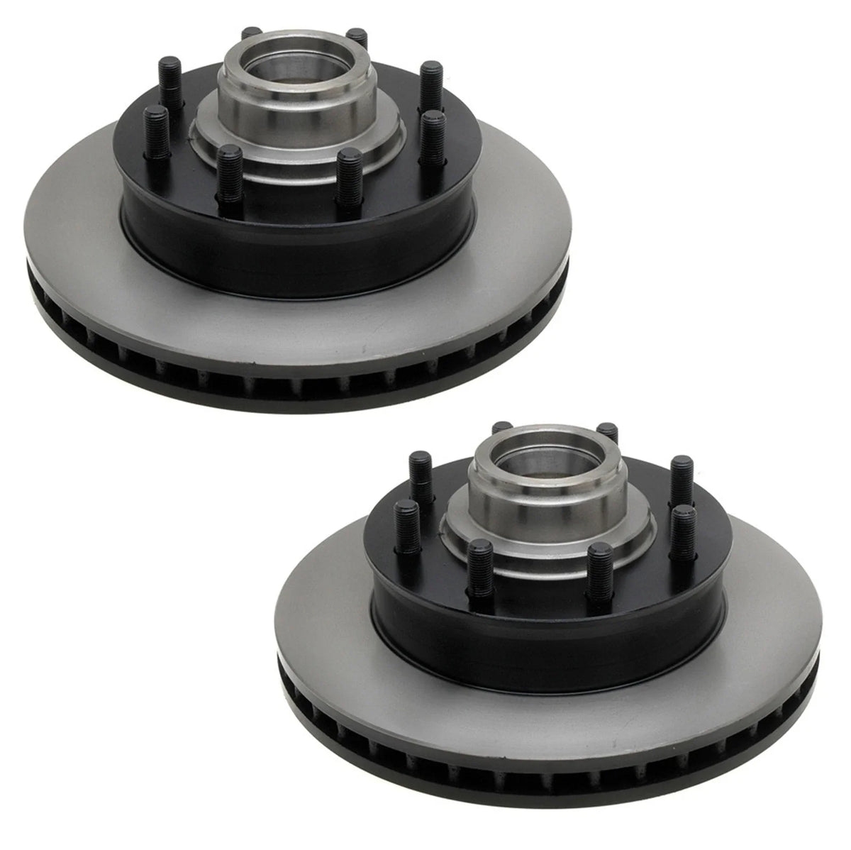 Set of 2 Front Disc Brake Rotors & Hubs for GMC C2500 Suburban (1992–1999)