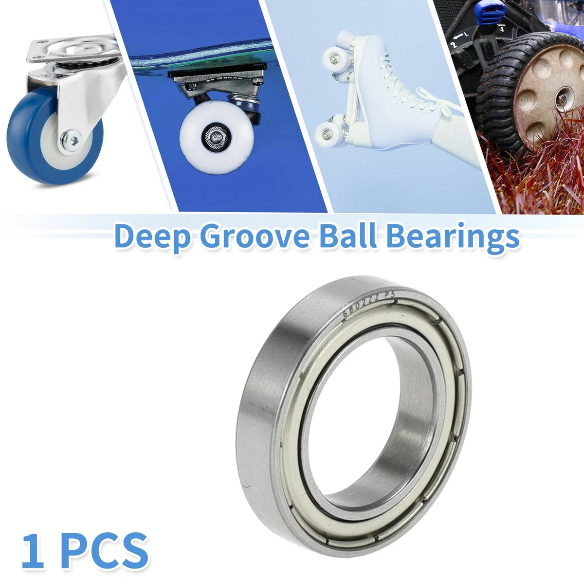 Deep Groove Ball Bearing 6802ZZ for Scooter Skateboard (15x24x5mm)