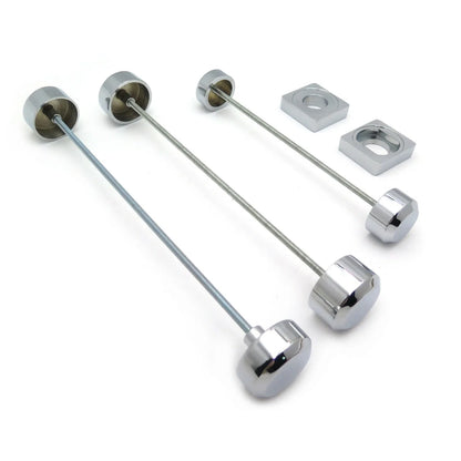Set of 2 Fork Axle Caps Covers for Suzuki GSX-R 600 750 2005-2008, 1000 2006-2007 Chrome