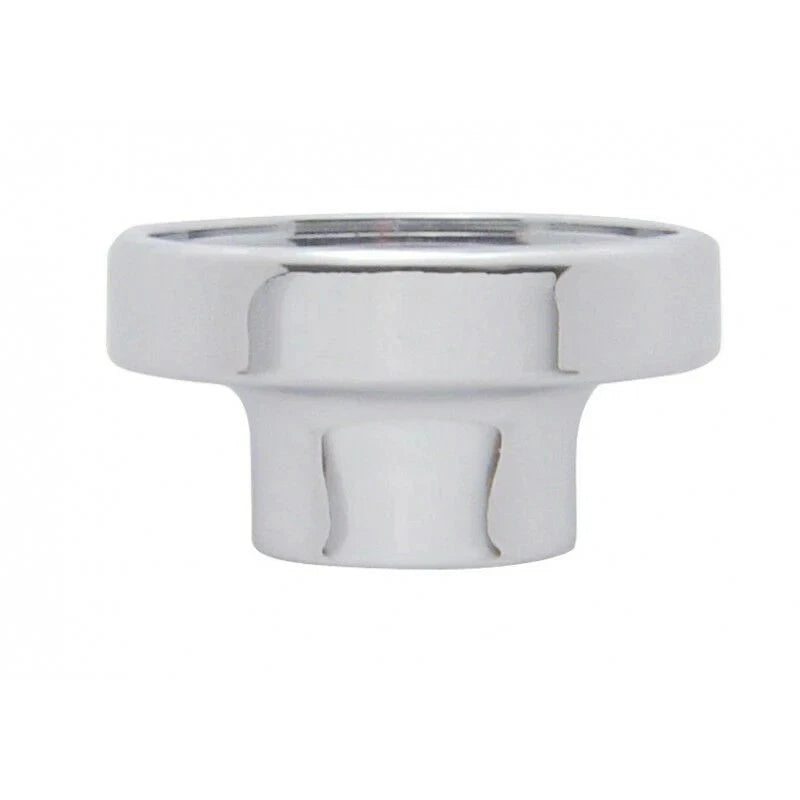 Panel Light Knob for Universal 1/4” Shaft (23215) Chrome, Black Glossy