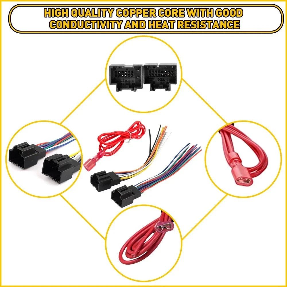 Car Stereo Radio Harness Wiring Adapter for Cadillac GMC Chevy (EXV)