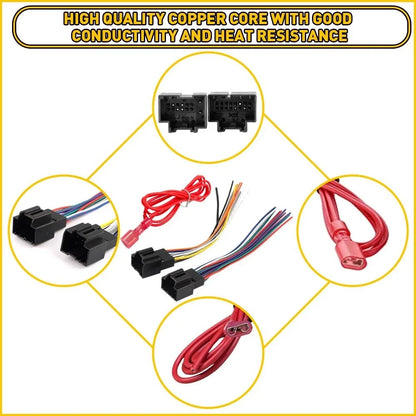 Car Stereo Radio Harness Wiring Adapter for Cadillac GMC Chevy (EXV)