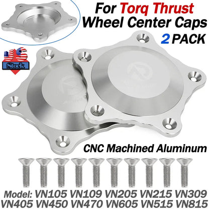 2X Aluminum Wheel Caps for VN515 VN405 (Replacement)