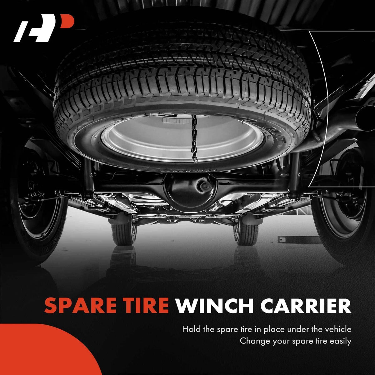 Spare Tire Winch Carrier for Dodge Durango (2004–2009) Chrysler Aspen (2007–2009) 2113699AE, 52113699AC, 52113699AD, 52113699AE, 52113699AF, 924-534