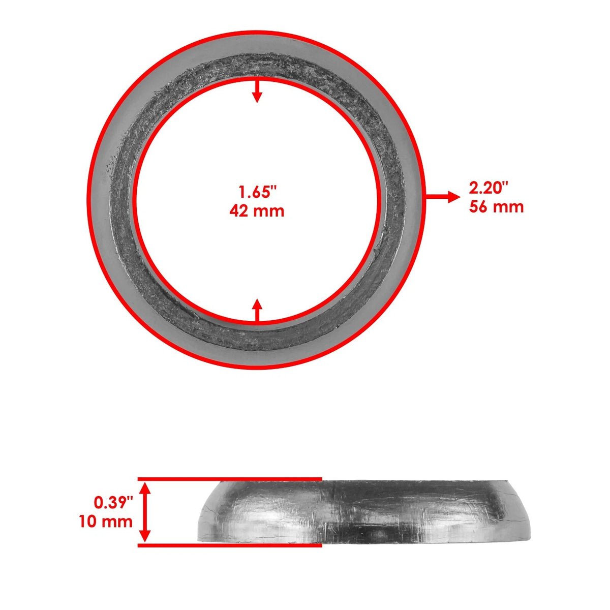 Exhaust Muffler Silencer with Gasket for Polaris Ranger XP 800 (2012) - MF126+MG106