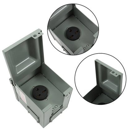 30 Amp Weatherproof Power Outlet Box for EV/Welding Applications