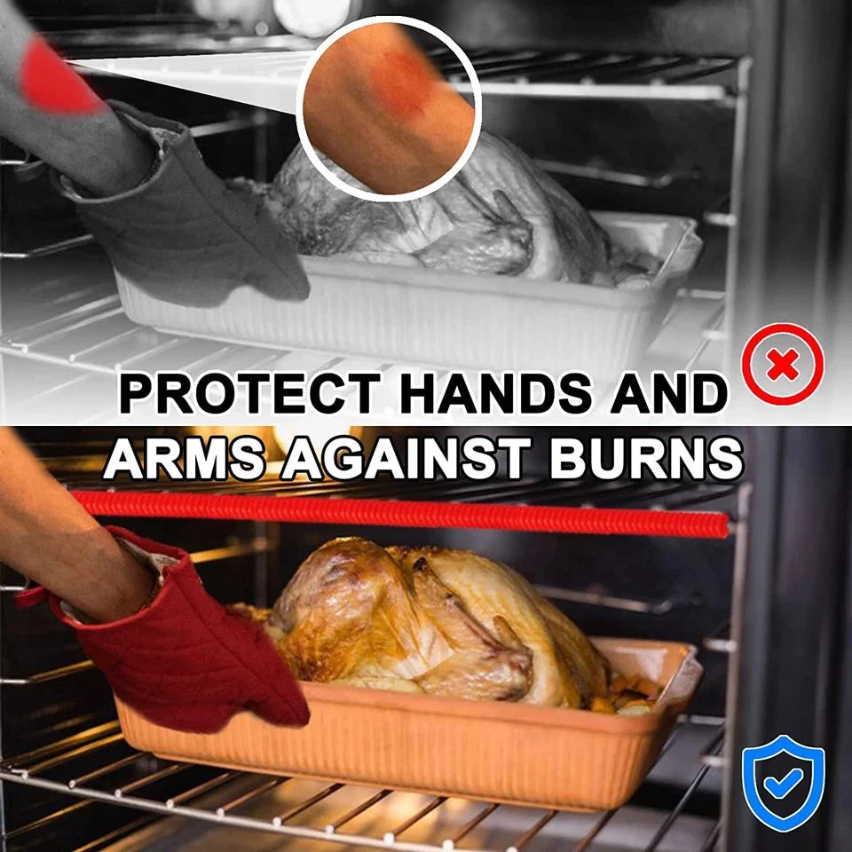4X Oven Guards for Racks - Heat Resistant Silicone Protectors