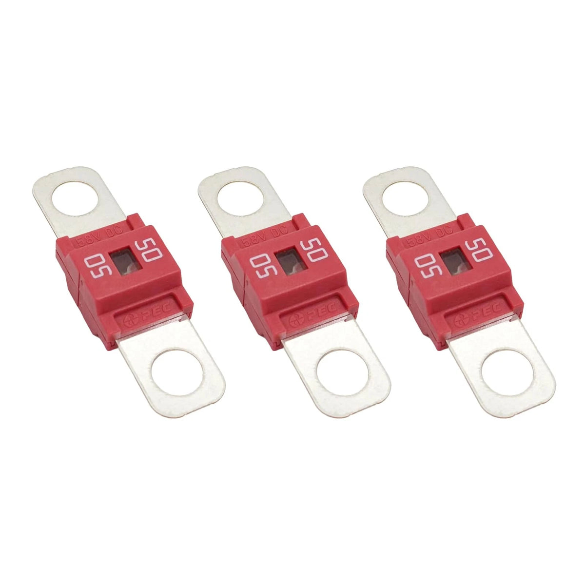 Pack of 3 50 Amp Midi Fuses for Automotive Applications