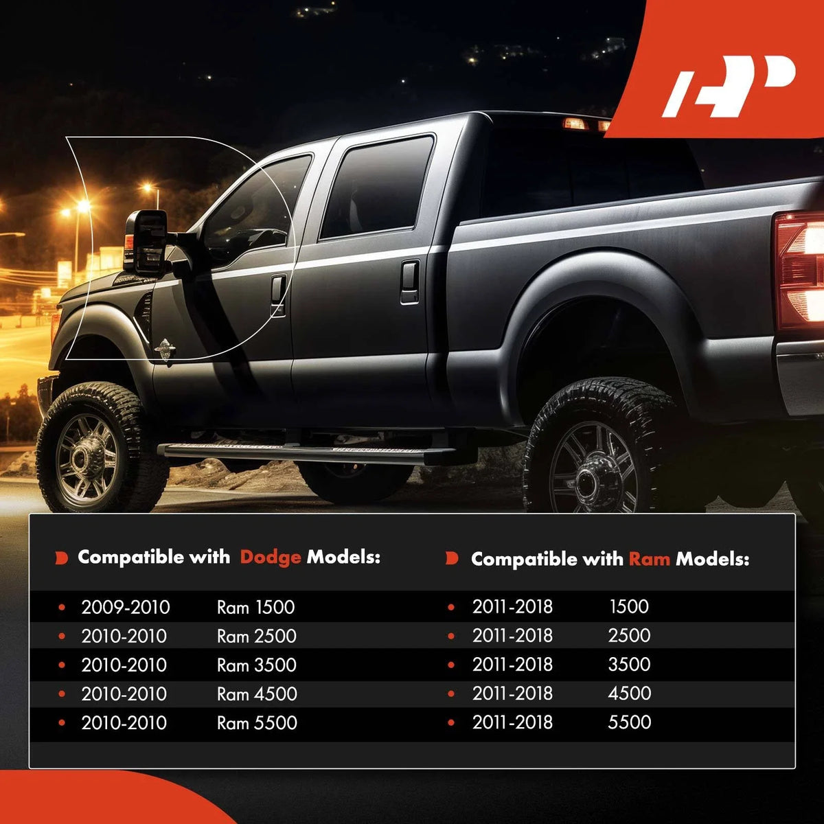 Power Towing Mirrors for Dodge Ram 1500 2500 (2010–2022)