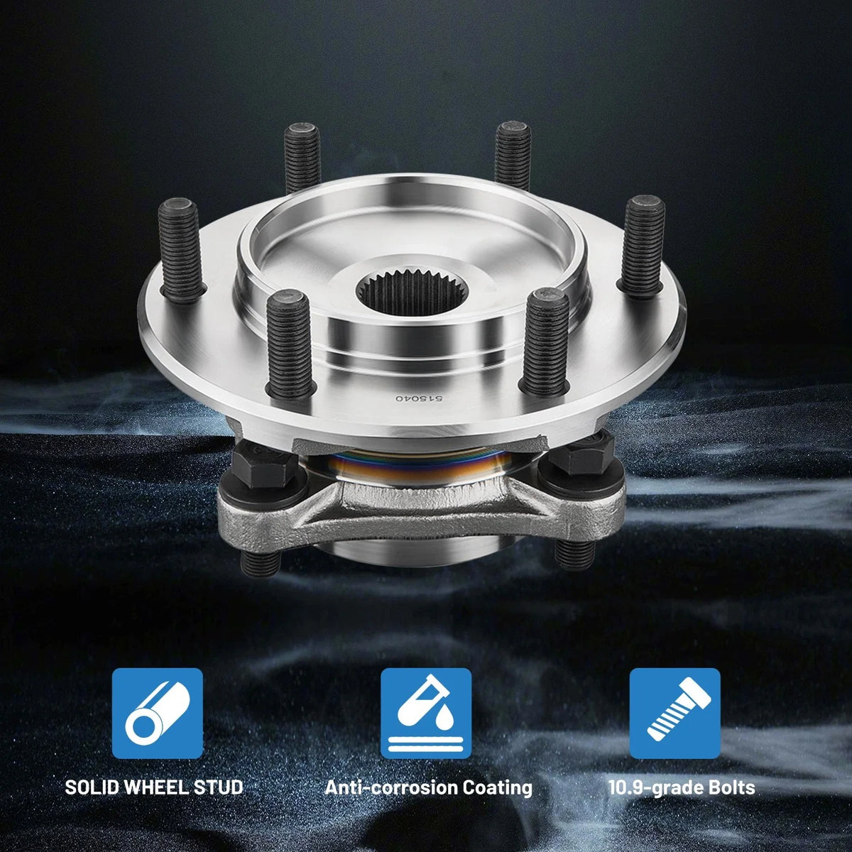 Front Wheel Hub Bearings 4WD for Toyota 4Runner Tacoma FJ Cruiser (2010–2020)