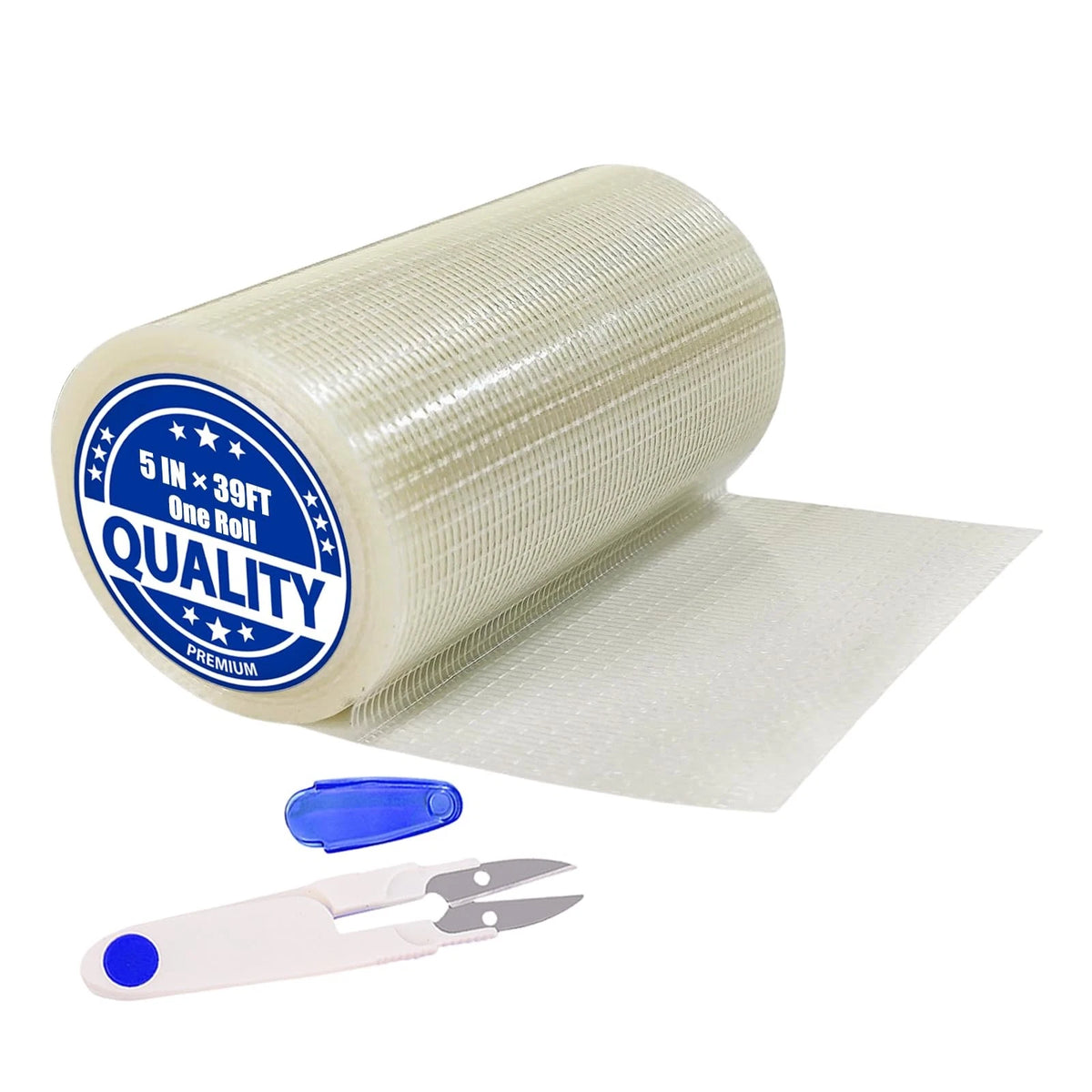 5in x 39FT RV Awning Repair Tape Kit - Transparent