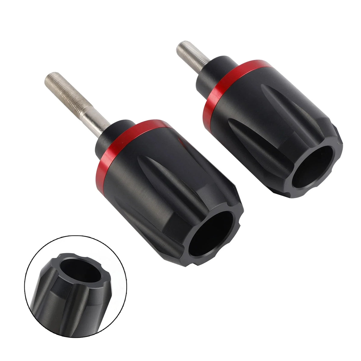 Crash Bobbin Protector Slider Set of 2 Aluminum Red for Honda CB650R (2019–2020)