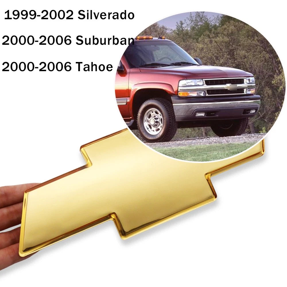 Front Grille Bowtie Emblem for Silverado Suburban (1999–2006) 12335633 Gold