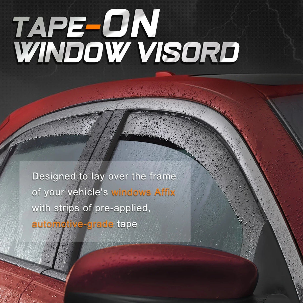 Tape-on Window Visors for Silverado Sierra Standard Cab (1999–2007)