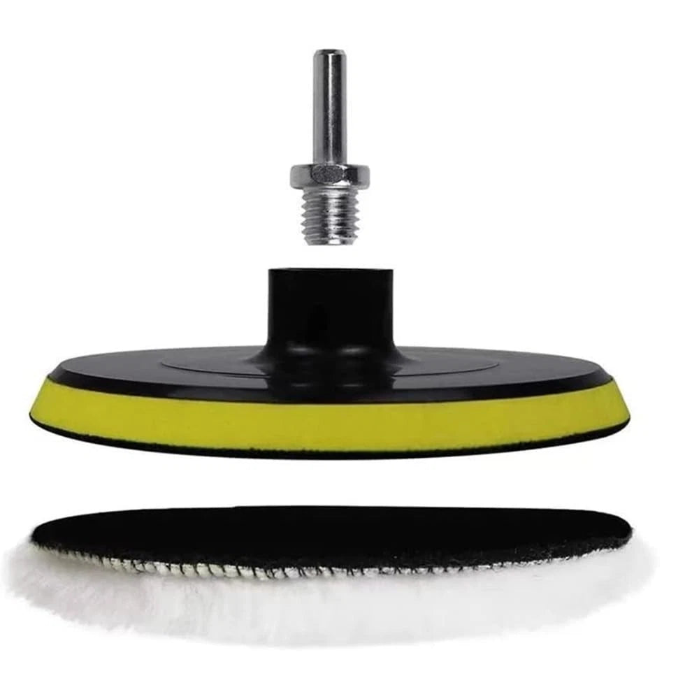 6Pcs 6 Inch Wool Polishing Buffing Pad with M14 Drill Adapter